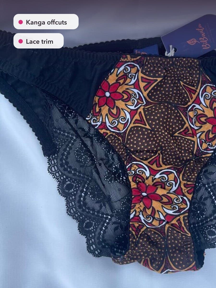 BiBantu Kanga & Lace Knickers