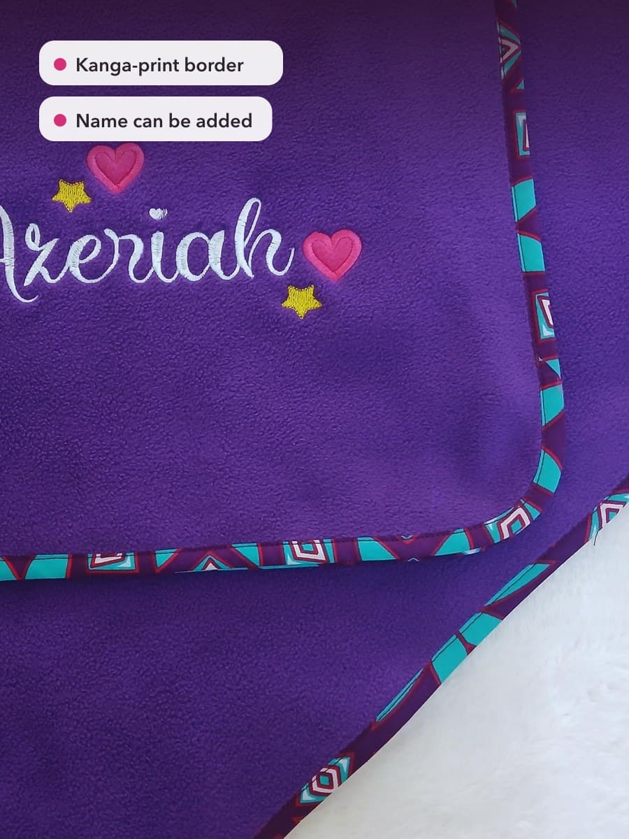 Khalayi Kanga-Border Baby Blankie