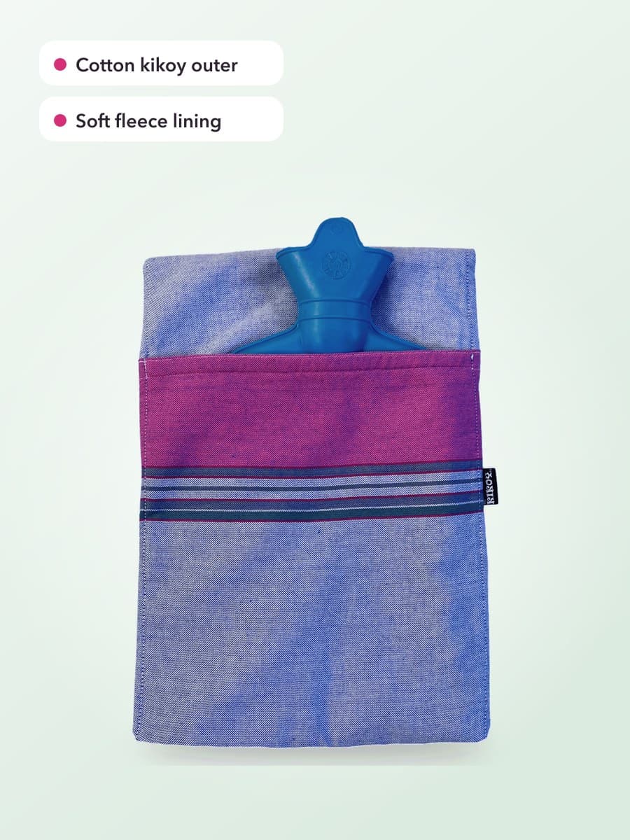 Kikoy Hot-Water Bottle Cover