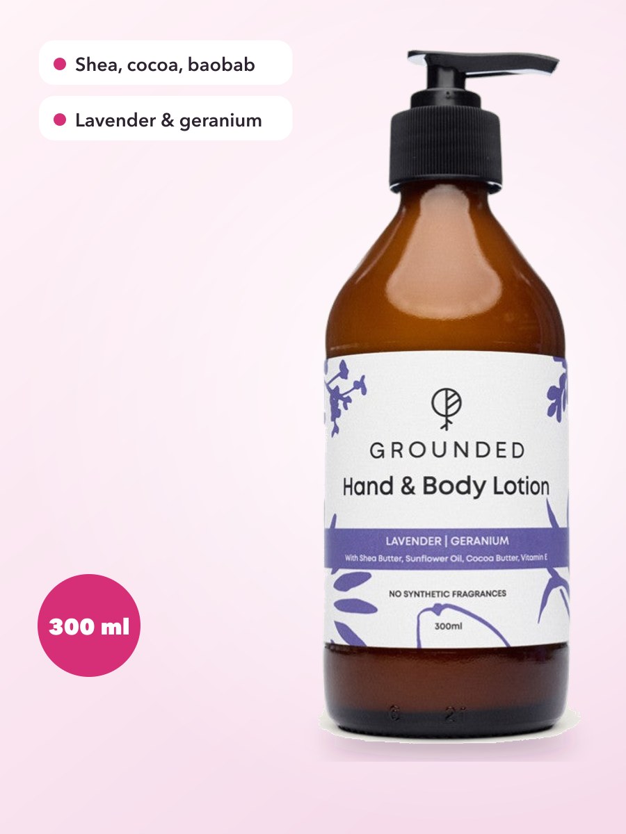 Grounded Hand & Body Lotion — Lavender + Geranium