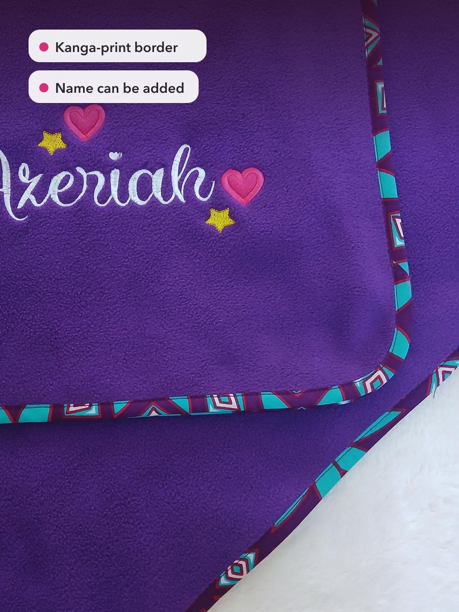 Khalayi Kanga-Border Baby Blankie