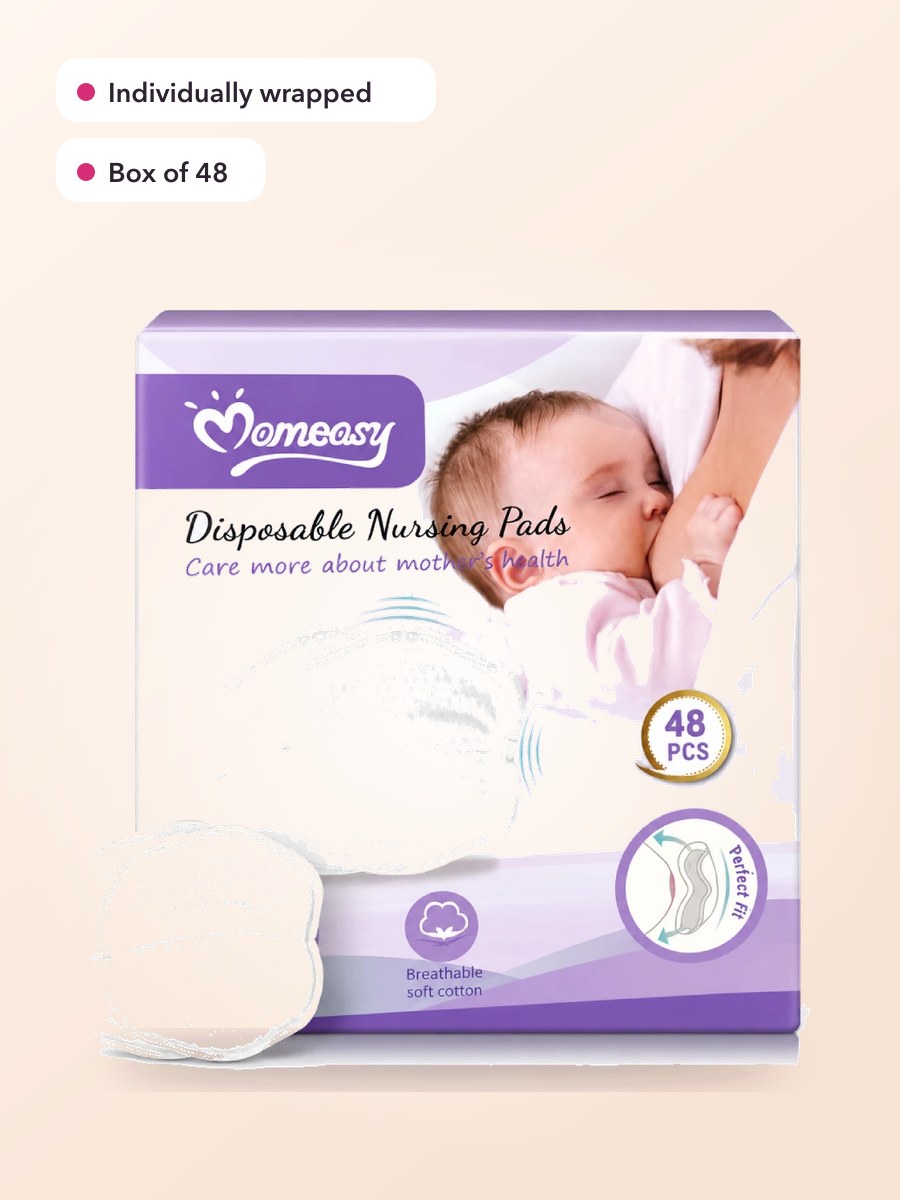 Momeasy Disposable Breast Pads, 48 pieces