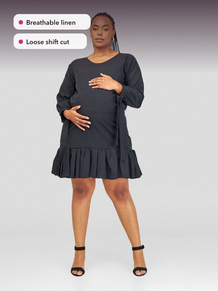 Vintlyne Shira Linen Shift Dress